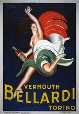 AZ02 Vintage 1920's Vermouth Bellardi Alcohol Drink Advertisement Poster A4