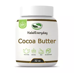 Raw Cocoa Butter 2 lb. - 100% Pure Unrefined Organic Chocolate Cacao Food Grade - Picture 1 of 6
