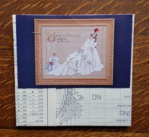 Lavendar & Lace "The Wedding" Cross Stitch Pattern ~ NEW ~ Chart Only - Picture 1 of 3