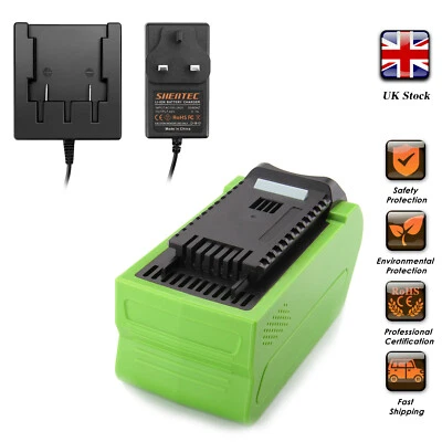 6.0AH 40V Li-ion Battery For Greenworks G-MAX 40V 29462 24252 29717 29472 20292