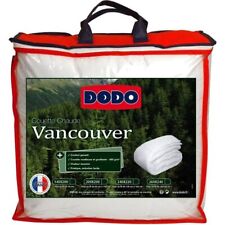 DODO Couette Chaude 140 x 200 cm Saison Hiver, Vancouver 400g/m² Literie - BLANC