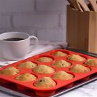 Round Mold Cupcake Pan DIY Cups Cake Mold 12 Cups Silicone Muffin Pan  Tart