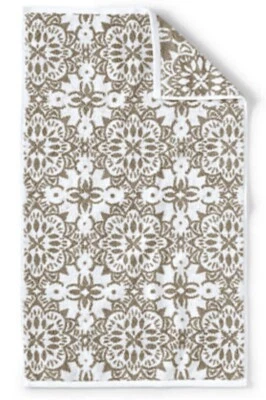 ALFOMBRA DE BAÑO LANDS' END 100 % algodón Supima jacquard bañera tapete talla 34x19 nueva ENVÍO GRATUITO Foto 1 de 4