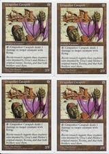 MTG: GRAPESHOT CATAPULT 5th Edition COMMON; played, Excellent condition x4