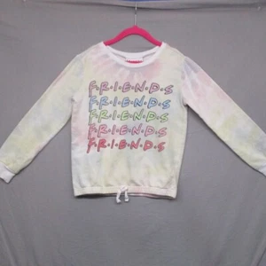 Friends Tie Dye Crew Neck Sweater White Girls Size | 7/8 - Picture 1 of 10
