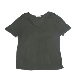 ALEXANDER WANG T-Shirt Green Short Sleeve Womens L - Picture 1 of 8