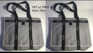 Set of 2,same CASE Tool Bag ,Canvas Carrying Bags,Case Black 16x12x8 ,NEW - Picture 1 of 10