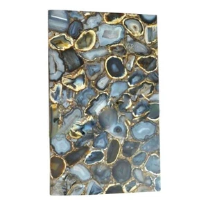 24"x12" Wild Agate Kitchen Slab Table, Countertop Agate End Housewarming Table - Picture 1 of 5