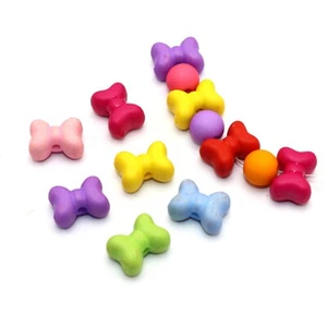 50 Gemischte Farben Acryl Puffy Schleifen BowKnote Perlen 15X11mm Holzimitat Perlen - Bild 1 von 9