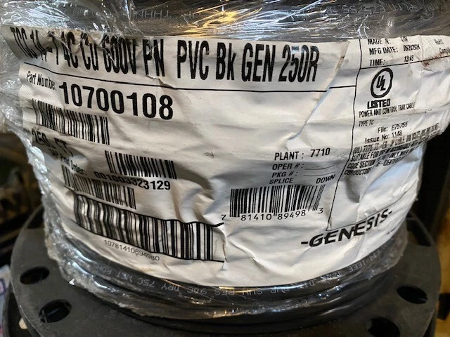 Honeywell Genesis 10700108 14/4 Mini-Split Wire Reel, 1070 Wire, 250' Length, Bl