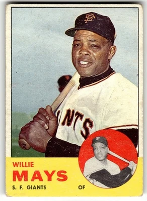 1963 Topps - Willie Mays #300 Salón de la fama Foto 1 de 2