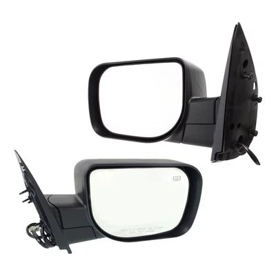 Power Mirror Set For 2008-2013 Nissan Titan Heated With Memory Textured Black - Изображение 1 из 4