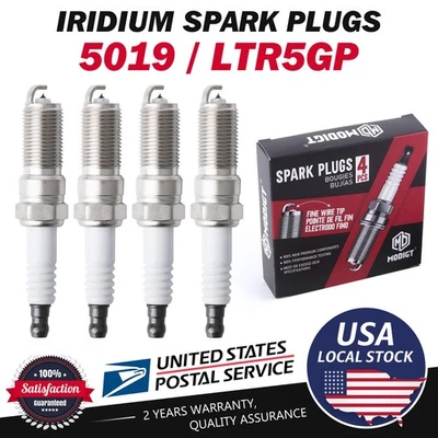 4x Iridium Spark Plugs For Chevrolet Equinox 2010-2017 2.4L L4 OEM Quality NEW - Image 1 of 4