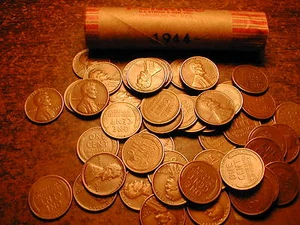 1944 LINCOLN WHEAT CENT PENNY ROLL, nice condition - Picture 1 of 1