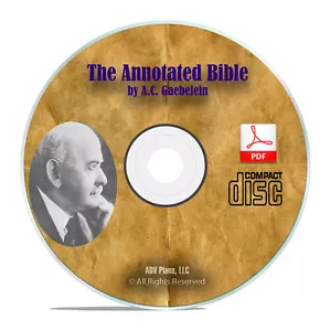 The Annotated Bible, A C Gaebelein, Christian Commentary, Bible Books PDF CD H33 - Picture 1 of 1