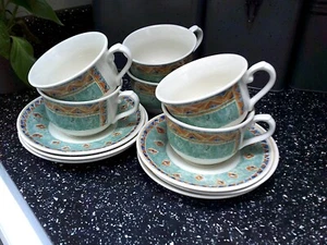 CHURCHILL PORTS OF CALL KABUL CUPS AND SAUCERS X 6 - Picture 1 of 1