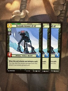 3x Playset NM 2024 Star Wars Unlimited TCG Blizzard Assault AT-AT pre-sale - Picture 1 of 1