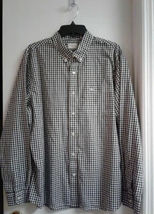 Dockers Shirt Red & Black Check Plaid Button Up Men's Size XL - Picture 1 of 7