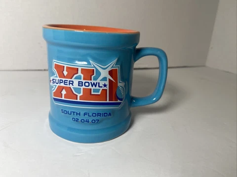 Super Bowl XLI 41 Mini "2 Ceramic Mug 3D shotglass Indianapolis Colts vs Bears Cover