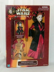 New 1998 Hasbro Star Wars Ultimate Hair Queen Amidala Doll ~ New in Box - Picture 1 of 7