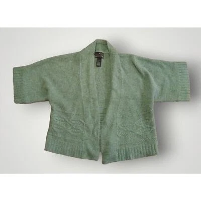 Suéter Cárdigan Abierto Fenn Wright Manson Mezcla Angora Verde Talla M Foto 1 de 4