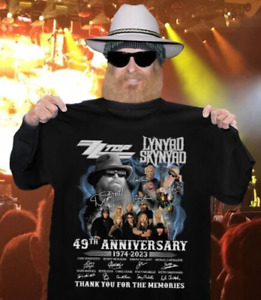 Zz Top Lynyrd Skynyrd 49th Anniversary 1974 Thank You For The Memories T-Shirt