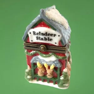 PHB Porzellan klappbare Schmuckschachtel. Die Christmas Lane Serie: Das Haus des Weihnachtsmanns. - Bild 1 von 19