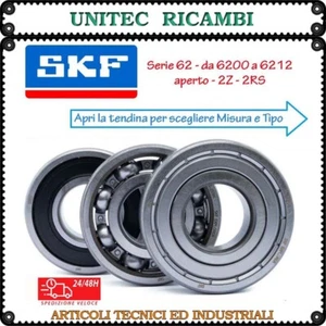 Cuscinetto SKF 6200 6201 6202 6203 6204 6205 6206 6207 6208 6209 6210 6211 6212 - Foto 1 di 5