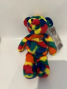Dennis Rodman Bulls Tie Dye Collectible Famous Legends and Sports Bear New - Picture 1 of 3