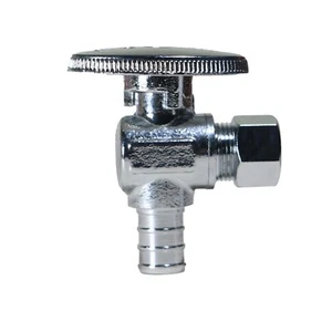1 PEZZO 1/2"" PEX X 3/8""OD OTTONE 1/4 VALVOLA DI ARRESTO ANGOLO DI ROTAZIONE (SENZA PIOMBO) - Foto 1 di 6