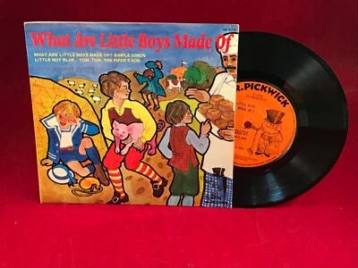 VARIOUS What Are Little Boys Made Of? 1973 UK 4-track 7" Vinyl EP single record - Image 1 of 2