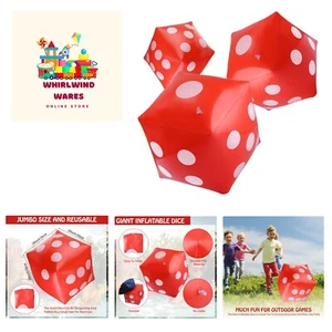 3 Pack Jumbo Inflatable Dice Giant Inflatable Jumbo Dice Large Inflatable Dic... - Picture 1 of 8