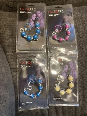 Lote De 4 Cuentas Anal Cal Exotics Placer - Cuentas Anales Juego Anal Foto 1 de 4