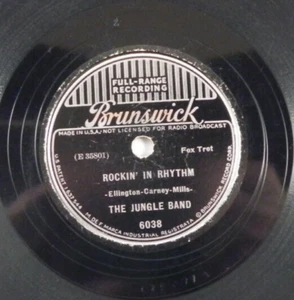The Jungle Band – Rockin' In Rhythm / Twelfth Street Rag ~1938 Repress Hot Jazz! - Picture 1 of 4