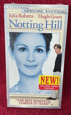 Notting Hill- Julia Roberts Hugh Grant VHS 2000 Special Edition New Sealed - Image 1 of 4