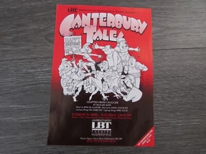 Canterbury Tales 1997 Premiere Lawrence Batley Theatre Huddersfield Flyer - Picture 1 of 8