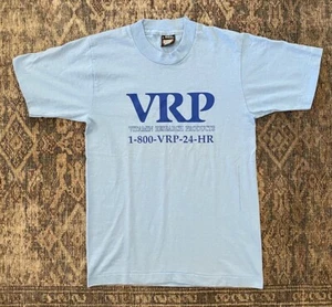 VTG 80s Vitamin Research Products Health Nutrition T Shirt SZ S Single Stitch - Picture 1 of 9