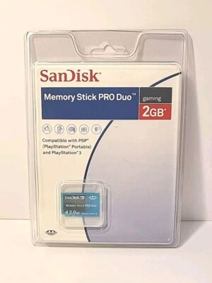 Sandisk 2GB Memory Stick Pro Duo Magic Gate Memory card (SD.SG-2048-A11) NEW - Image 1 of 3