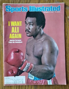 Dec 1975 SPORTS ILLUSTRATED ~ GEORGE FOREMAN Boxing ~ "I want Ali" ~ EXCELLENT - Picture 1 of 2