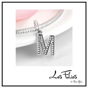 Charm Letra M En Plata 925 - Les Folies (Modelo Pandora) - Imagen 1 de 8