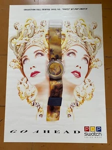 Poster expositor SWATCH - Go Ahead PUTTI - Fall / Winter 1992 / 93 - 68 x 48 cm - Foto 1 di 1