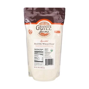 Stone Ground Sprouted Organic Red Fife Wheat Flour, 30 oz - Picture 1 of 4