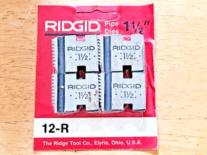Ridgid Tools 1-1/2" Pipe Threading Dies For 12-R USA NOS FREE SHIPPING - Picture 1 of 5
