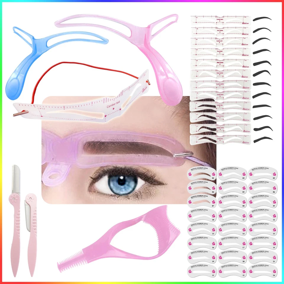 Augenbrauen Schablonen Vorlagen Kosmetik schminken Make-Up Styling große AUSWAHL - Bild 1 von 1