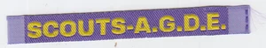 Pfadfinderabzeichen Nationalstreifen A.G.D.E. Assn SPANIEN - Bild 1 von 1