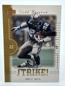 Emmitt Smith 2000 Upper Deck Gold Reserve Gold Strike #GS10 HOF - Imagen 1 de 3
