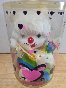 BAMBOLA CLOWN VINTAGE NOS anni 80 POTER MUSICAL WIND UP - TESTA IN MOVIMENTO - RARA - Foto 1 di 8