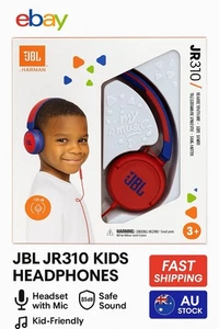 Jbl Junior 310 Kids Wired Headphones Red/blue Safe Sound - Bild 1 von 3