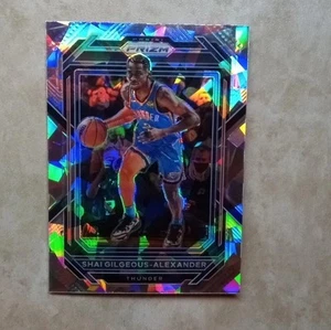 Shai Gilgeous-Alexander 2022-23 Prizm Silver Cracked Ice Prizm #64 OKC Thunder - Picture 1 of 6