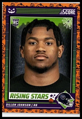 2024 Score-A-Treat #16 Dillon Johnson Rising Stars Orange Pumpkin - Image 1 of 2